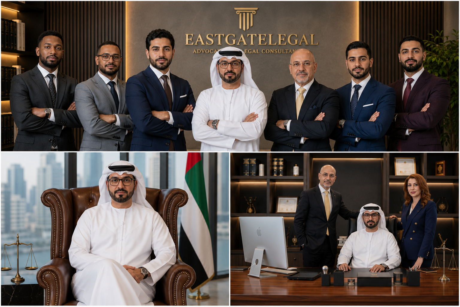 Eastgate Legal team in the Dubai office